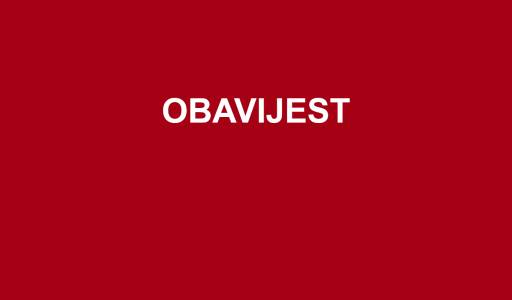 OBAVIJEST - nastupno predavanje 03. studenoga 2022. u 11.00 sati