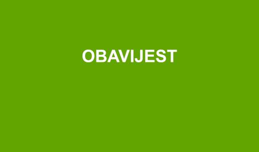 Obavijest - dodatni (dekanski) rok