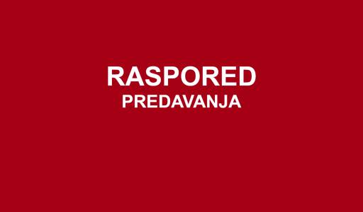 Raspored nastave za redovite studente - prijediplomski stručni studij Poljoprivreda, II. i IV. semestar akad. god. 2022. - 2023.
