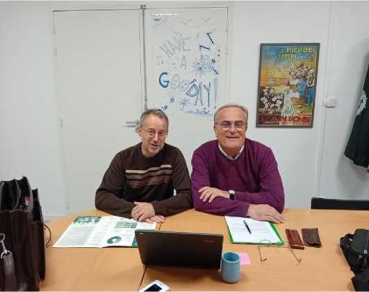 Dr. sc. Benoit Grossiord i dr. sc. Siniša Srečec prvi dan po dolasku na Bordeaux Sciences Agro